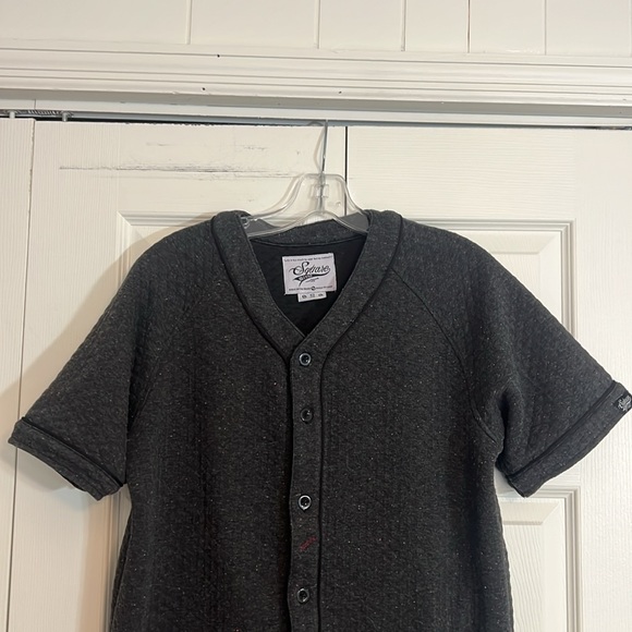 Square Zero Size Small Men’s Baseball Jersey with multicolored specks - Picture 2 of 8